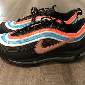 Nike Air Max 97 Neon Seoul Black Size 10 Mens Athletic Running Sneaker Shoes
